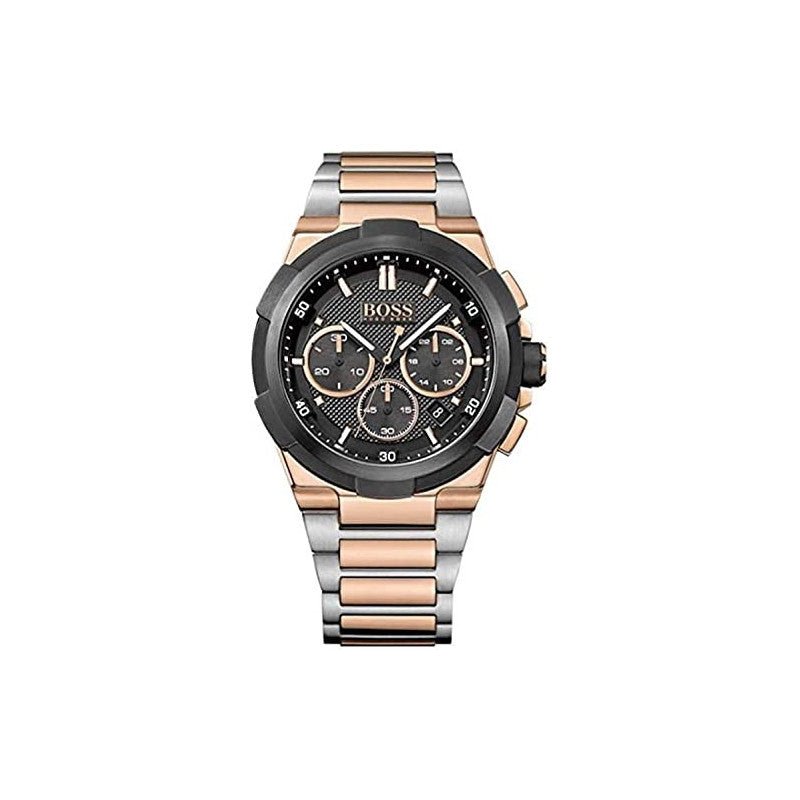 Hugo Boss Supernova Black Dial Two Tone Steel Strap Watch for Men - 1513358 Buy Now By Hugo Boss