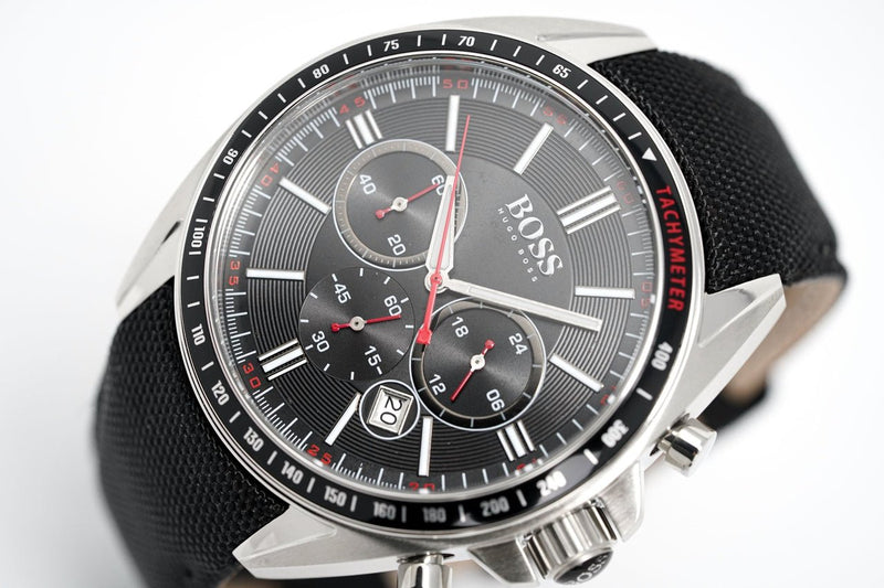 Hugo Boss Driver Black Dial Black Leather Strap Watch for Men -1513087 Buy Now By Hugo Boss