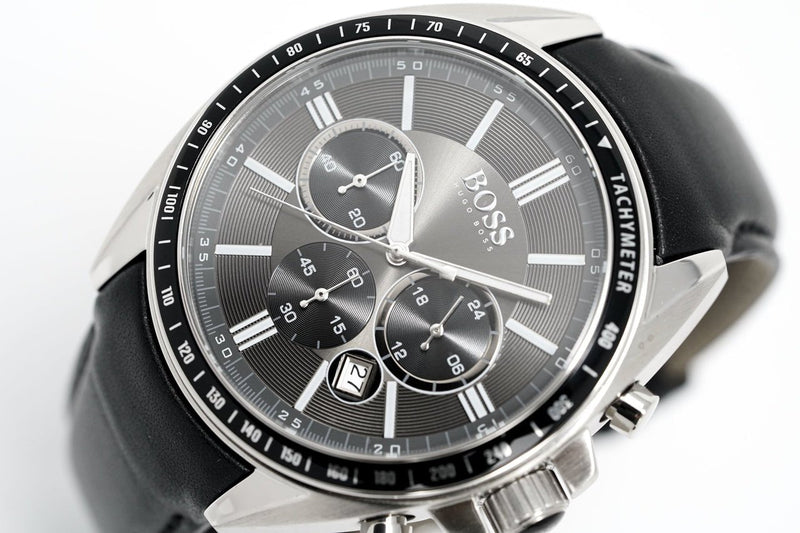 Hugo Boss Contemporary Sport Driver Black Dial Black Leather Strap Watch for Men - 1513085 Buy Now By Hugo Boss