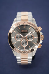 Hugo Boss Ikon Grey Dial Two Tone Steel Strap Watch for Men - 1513339 Buy Now By Hugo Boss