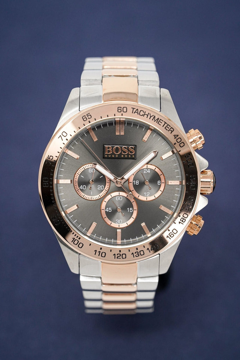 Hugo Boss Ikon Grey Dial Two Tone Steel Strap Watch for Men - 1513339 Buy Now By Hugo Boss