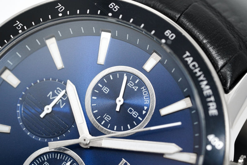 Hugo Boss Rafale Chronograph Blue Dial Black Leather Strap Watch For Men - 1513391 Buy Now By Hugo Boss