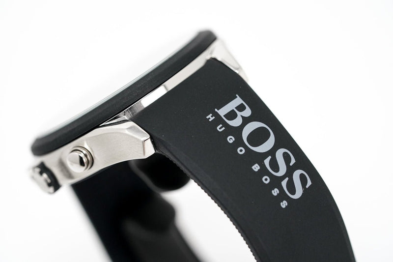Shop Hugo Boss Velocity Black Dial Black Leather Strap Watch for Men - 1513716 in USA