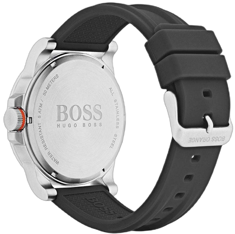 Hugo Boss Detroit Sport Analog Grey Dial Grey Rubber Strap Watch For Men - 1550007 Buy Now By Hugo Boss