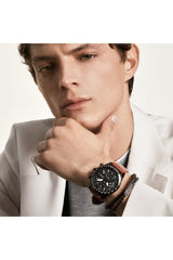 Hugo Boss Pilot Black Dial Brown Leather Strap Watch for Men - 1513851 Buy Now By Hugo Boss