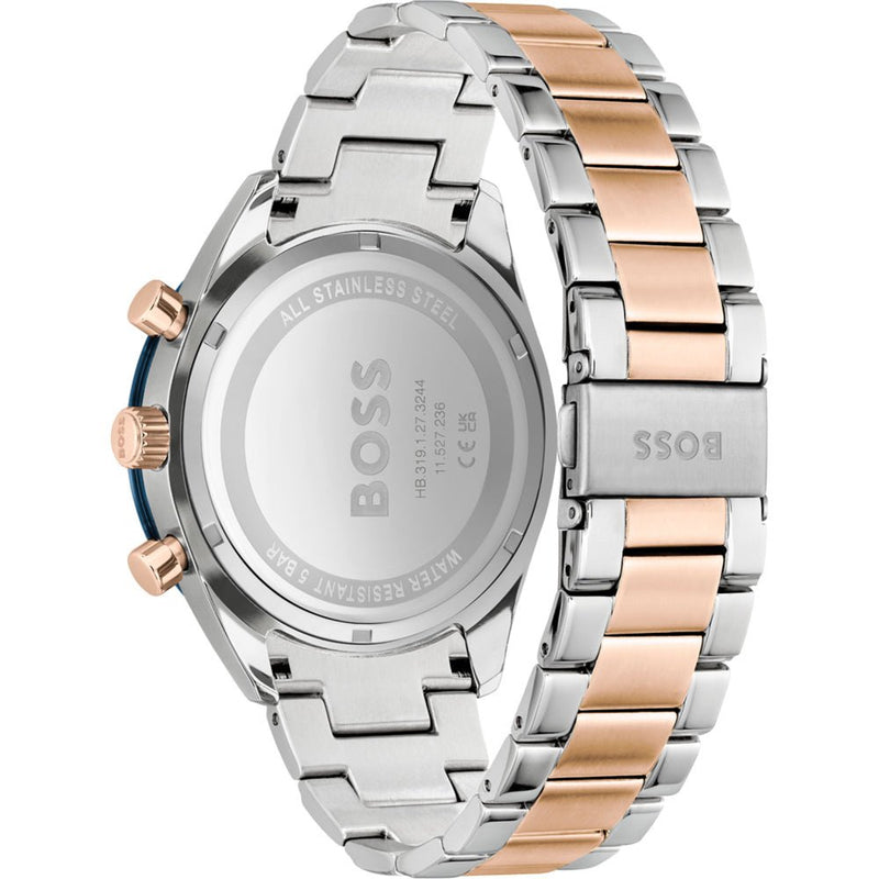 Hugo Boss Santiago Blue Dial Two Tone Steel Strap Watch for Men - 1513937 Buy Now By Hugo Boss