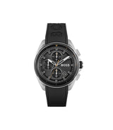 Hugo Boss Volane Grey Dial Black Silicone Strap Watch for Men - 1513953 Buy Now By Hugo Boss