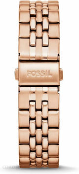 Fossil Boyfriend Chronograph Brown Dial Rose Gold Steel Strap Watch for Women - ES3494 Buy Now By Fossil