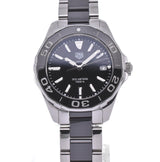 Tag Heuer Aquaracer Quartz Black Dial Two Tone Steel Strap Watch for Men - WAY131A.BA0913 Buy Now By Tag Heuer