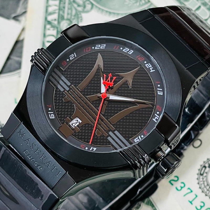 Maserati Potenza 42mm Black Analog Dial Black Strap Watch For Men - R8853108003 Buy Now By Maserati