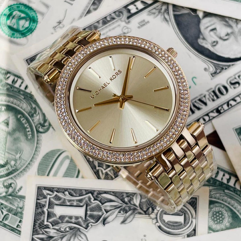 Michael Kors Darci Gold Dial Gold Steel Strap Watch for Women - MK4325 Buy Now By Michael Kors
