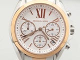 Michael Kors Bradshaw Chronograph White Dial Two Tone Steel Strap Watch For Women - MK7258 Buy Now By Michael Kors