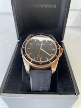 Emporio Armani Sport Quartz Black Dial Black Rubber Strap Watch For Men - AR11101 Buy Now By Emporio Armani