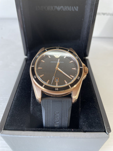 Emporio Armani Sport Quartz Black Dial Black Rubber Strap Watch For Men - AR11101 Buy Now By Emporio Armani