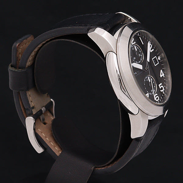 Marc Jacobs Larry Chronograph Black Dial Black Leather Strap Watch for Men - MBM5033 Buy Now By Marc Jacobs