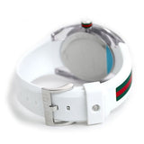 Shop Gucci SYNC XXL White Dial White Rubber Strap Watch For Men - YA137102 in USA
