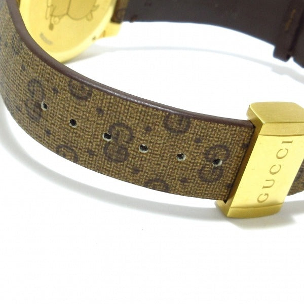 Gucci Dive Doraemon Brown Dial Brown Leather Strap Watch For Men - YA136334 Buy Now By Gucci