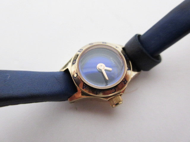 Marc Jacobs Blade Blue Dial Blue Leather Strap Watch for Women - MBM8641 Buy Now By Marc Jacobs