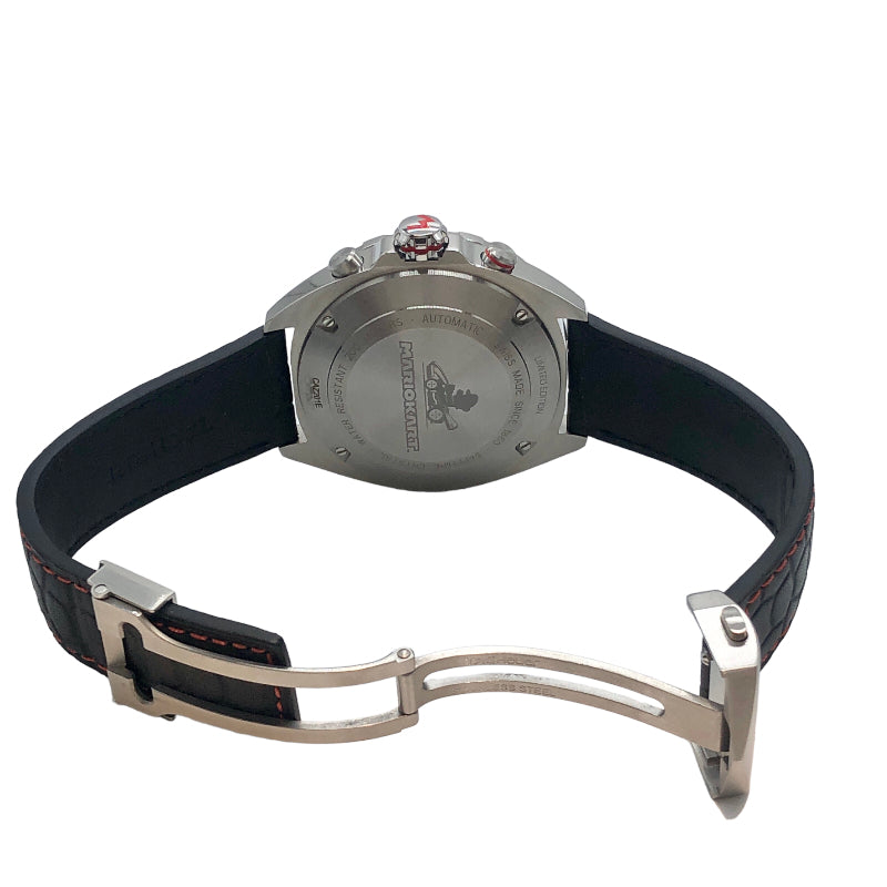 Shop Tag Heuer Formula 1 Mario Kart Chronograph Black Dial Black Leather Strap Watch for Men - CAZ201E.FC6517 in USA