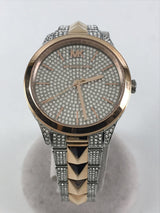Michael Kors Runway Mercer Crystals Silver Dial Two Tone Steel Strap Watch For Women - MK6716 Buy Now By Michael Kors