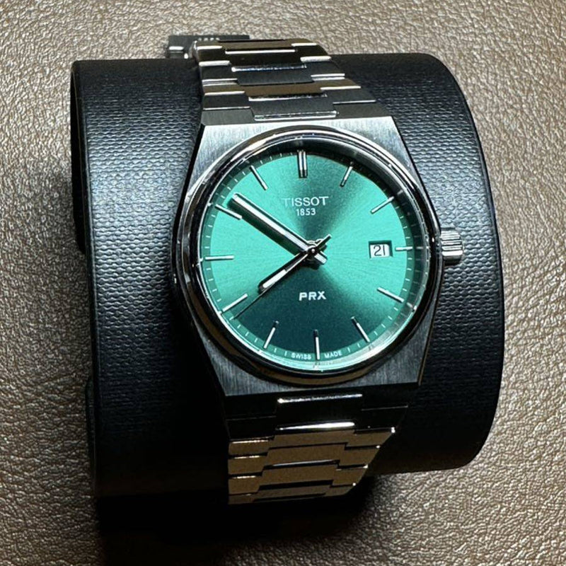 Tissot PRX Green Dial Silver Steel Strap Watch for Women - T137.210.11.081.00 Buy Now By Tissot