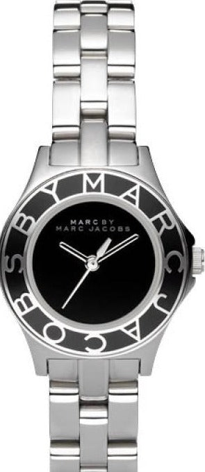 Shop Marc Jacobs Blade Black Dial Silver Steel Strap Watch for Women - MBM3059 in USA