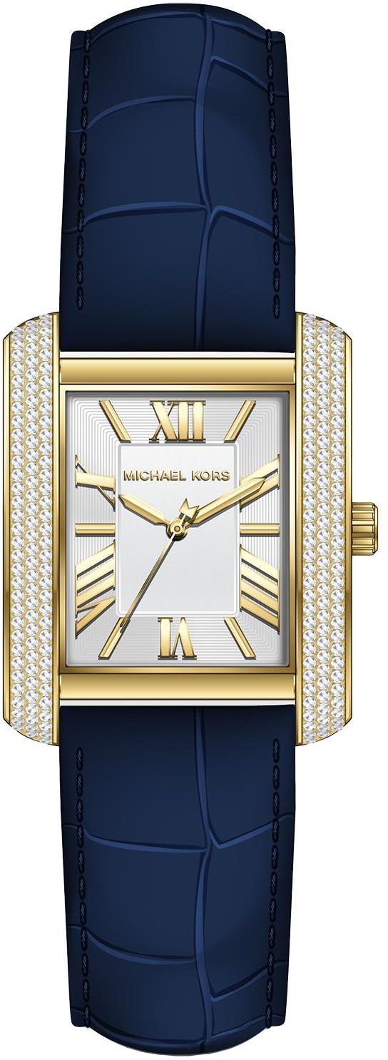 Michael Kors Emery Quartz Diamond Silver Dial Blue Leather Strap Watch For Women - MK2982 Buy Now By Michael Kors