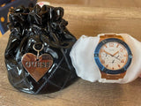 Guess Jet Setter White Dial White Rubber Strap Watch for Women - W0564L1 Buy Now By Guess