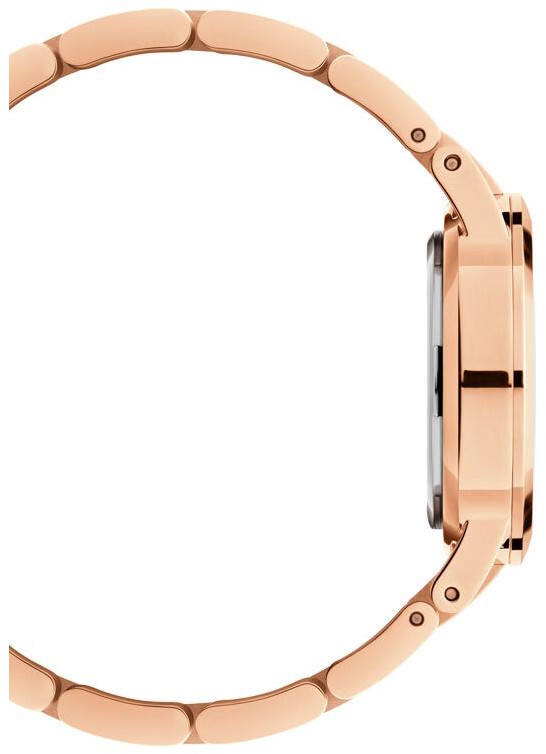 Daniel Wellington Iconic Link Black Dial Rose Gold Steel Strap Watch for Women - DW00100212 Buy Now By Daniel Wellington