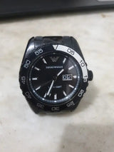 Emporio Armani Sportivo Quartz Black Dial Black Steel Strap Watch For Men - AR6049 Buy Now By Emporio Armani