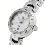 Shop Tag Heuer Link Diamonds Mother of Pearl Dial Silver Steel Strap Watch for Women - WAT1417.BA0954 in USA