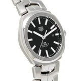 Shop Tag Heuer Link Quartz Black Dial Silver Steel Strap Watch for Women - WBC2110.BA0603 in USA