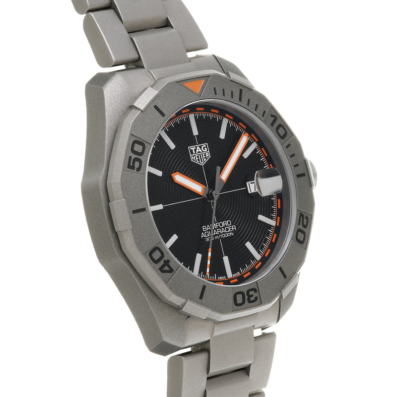 Tag Heuer Aquaracer Calibre 5 Bamford Limited Edition Black Dial Grey Steel Strap Watch for Men - WAY208C.FC6383 Buy Now By Tag Heuer