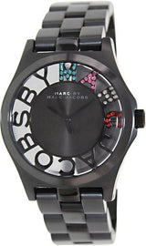 Marc Jacobs Henry Skeleton Black Dial Black Steel Strap Watch for Women - MBM3265 Buy Now By Marc Jacobs