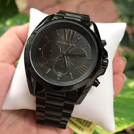 Michael Kors Bradshaw Black Dial Black Steel Strap Watch for Men - MK5550 Buy Now By Michael Kors