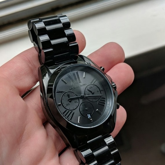 Michael Kors Bradshaw Black Dial Black Steel Strap Watch for Men - MK5550 Buy Now By Michael Kors