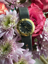Marc Jacobs Amy Black Dial Black Leather Strap Watch for Women - MBM1154 Buy Now By Marc Jacobs