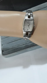 Fossil Wallace Designer Silver Dial Silver Steel Strap Watch for Women - ES3057 Buy Now By Fossil