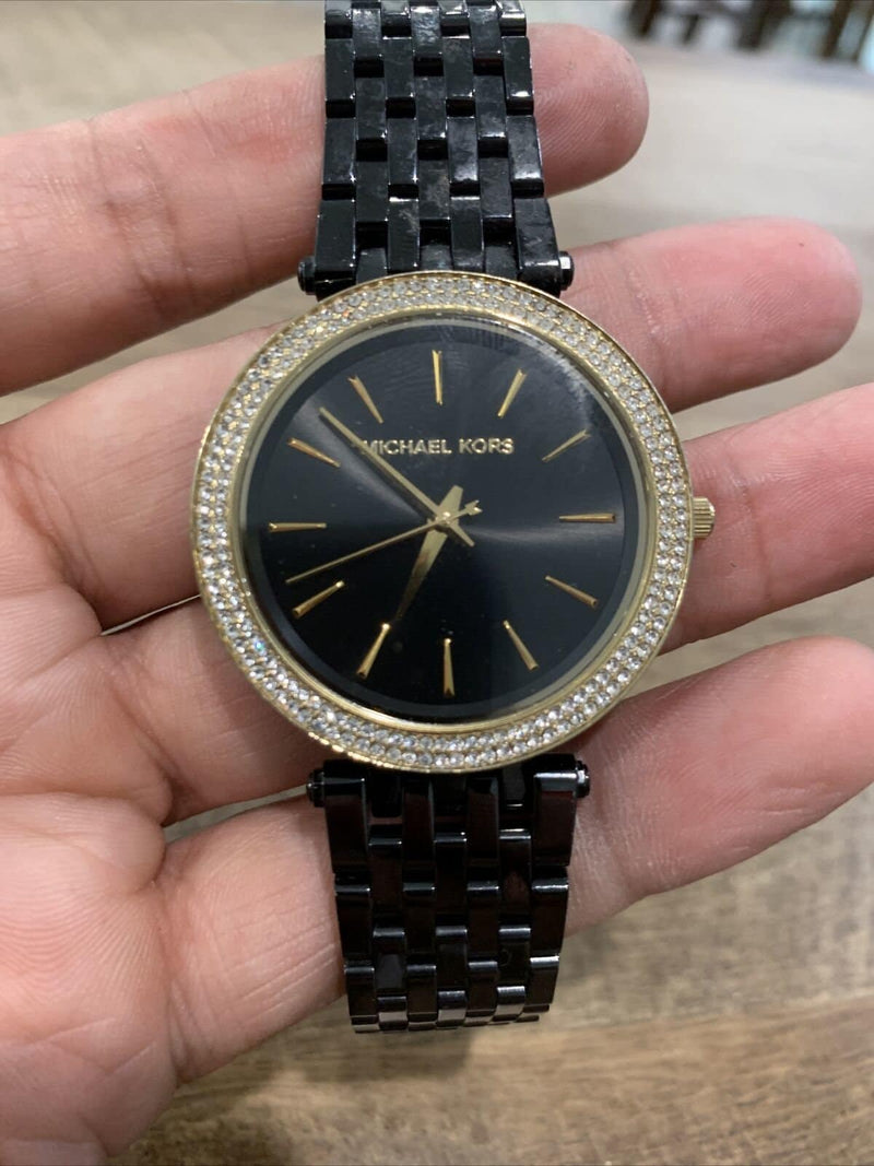 Michael Kors Darci Black Dial Black Steel Strap Watch for Women - MK3322 Buy Now By Michael Kors