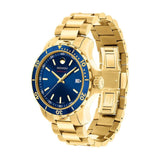 Shop Movado Series 800 Blue Dial Gold Steel Strap Watch For Men - 2600144 in USA