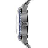 Michael Kors Chronograph Cunningham Multifunction Blue Dial Grey Steel Strap Watch For Men - MK7155 Buy Now By Michael Kors
