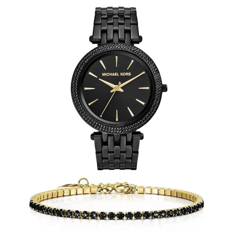Michael Kors Darci Black Dial Black Steel Strap Watch for Women - MK3337 Buy Now By Michael Kors