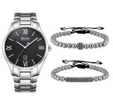 Hugo Boss Governer Black Dial Silver Steel Strap Watch for Men - 1513488 Buy Now By Hugo Boss