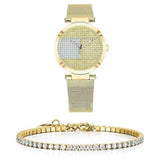 Tommy Hilfiger Lynn Quartz Gold Dial Gold Mesh Bracelet Watch For Women - 1781867