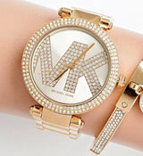 Michael Kors Parker Pave Gold Dial Gold Steel Strap Watch for Women - MK6659 Buy Now By Michael Kors