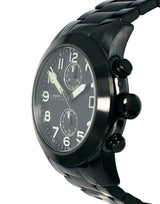 Marc Jacobs Larry Chronograph Black Dial Black Steel Strap Watch for Men - MBM5052 Buy Now By Marc Jacobs