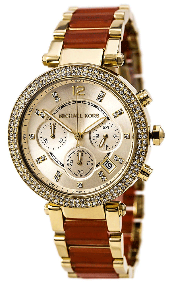 Michael Kors Parker Gold Dial Two Tone Steel Strap Watch for Women - MK6139 Buy Now By Michael Kors