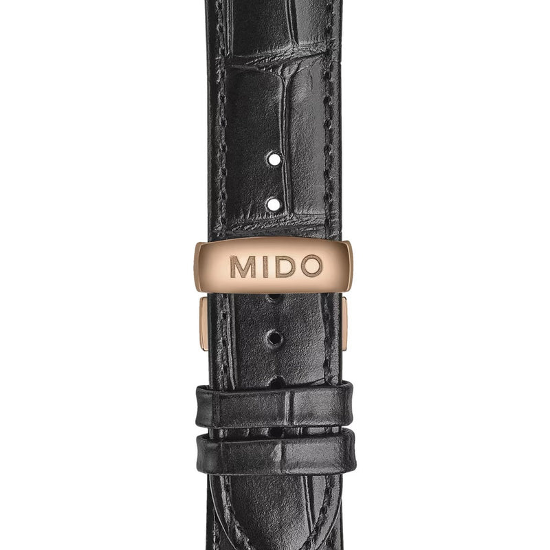 Mido Commander Automatic Black Dial Black Leather Strap Watch For Men - M021.407.36.411.00 Buy Now By Mido