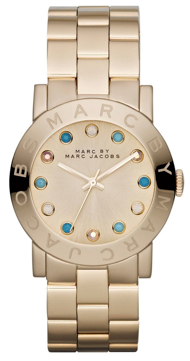 Marc Jacobs Amy Dexter Gold Dial Gold Steel Strap Watch for Women - MBM3215 Buy Now By Marc Jacobs