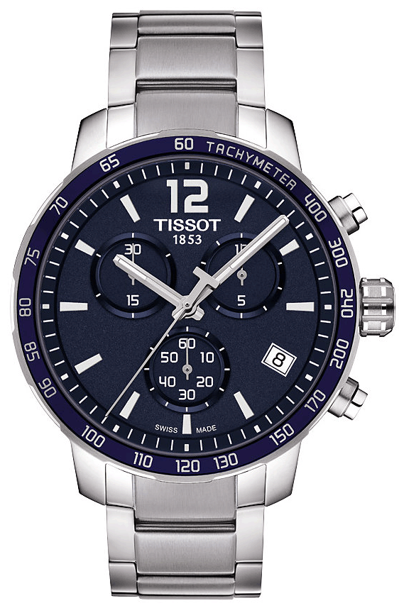 Shop Tissot Quickster Chronograph Blue Dial Watch For Men - T095.417.11.047.00 in USA